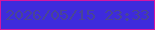 文字の大きさ：5、枠の色：d515a1、背景の色：3e2bdc、文字の色：494595 無料ブログパーツのブログ時計