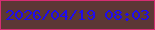 文字の大きさ：3、枠の色：d52e72、背景の色：5c3735、文字の色：1f0cee 無料ブログパーツのブログ時計