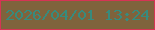 文字の大きさ：3、枠の色：d53454、背景の色：7f633c、文字の色：378b7d 無料ブログパーツのブログ時計