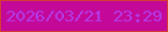 文字の大きさ：5、枠の色：d53d30、背景の色：c40999、文字の色：b33be9 無料ブログパーツのブログ時計