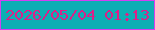 文字の大きさ：3、枠の色：d53ff2、背景の色：0eaeb4、文字の色：dc1f89 無料ブログパーツのブログ時計