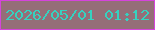 文字の大きさ：3、枠の色：d544dc、背景の色：956e78、文字の色：35d2c0 無料ブログパーツのブログ時計