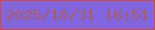 文字の大きさ：4、枠の色：d54835、背景の色：8166df、文字の色：a85d5c 無料ブログパーツのブログ時計