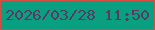 文字の大きさ：3、枠の色：d54e44、背景の色：09a082、文字の色：593a62 無料ブログパーツのブログ時計