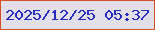 文字の大きさ：1、枠の色：d54f25、背景の色：e3dfe9、文字の色：232dc2 無料ブログパーツのブログ時計