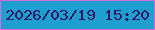 文字の大きさ：3、枠の色：d56cd7、背景の色：1da0d0、文字の色：321564 無料ブログパーツのブログ時計