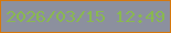 文字の大きさ：1、枠の色：d5780c、背景の色：8c909e、文字の色：89b850 無料ブログパーツのブログ時計