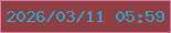 文字の大きさ：3、枠の色：d57aa4、背景の色：8f3e41、文字の色：27a8d1 無料ブログパーツのブログ時計