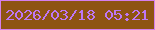 文字の大きさ：1、枠の色：d57fed、背景の色：8e5412、文字の色：be77f4 無料ブログパーツのブログ時計