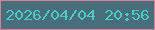 文字の大きさ：1、枠の色：d58295、背景の色：486d7b、文字の色：4ecac6 無料ブログパーツのブログ時計