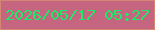 文字の大きさ：1、枠の色：d58672、背景の色：c56580、文字の色：1ceb67 無料ブログパーツのブログ時計