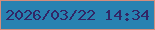 文字の大きさ：5、枠の色：d58d7c、背景の色：2882b1、文字の色：322666 無料ブログパーツのブログ時計