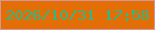 文字の大きさ：1、枠の色：d5959c、背景の色：e36e05、文字の色：38b482 無料ブログパーツのブログ時計