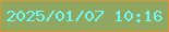 文字の大きさ：1、枠の色：d59735、背景の色：8fa761、文字の色：6afdfa 無料ブログパーツのブログ時計