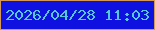 文字の大きさ：1、枠の色：d59855、背景の色：0f11e1、文字の色：55c7da 無料ブログパーツのブログ時計