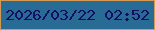 文字の大きさ：1、枠の色：d59954、背景の色：286b95、文字の色：150d63 無料ブログパーツのブログ時計