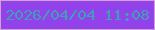 文字の大きさ：5、枠の色：d59eda、背景の色：9242eb、文字の色：409eb6 無料ブログパーツのブログ時計