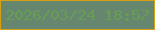 文字の大きさ：2、枠の色：d5a012、背景の色：678670、文字の色：669f52 無料ブログパーツのブログ時計