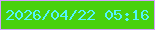 文字の大きさ：3、枠の色：d5a0ff、背景の色：49d10d、文字の色：52f3fd 無料ブログパーツのブログ時計