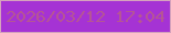 文字の大きさ：3、枠の色：d5a2bd、背景の色：a533d4、文字の色：b55595 無料ブログパーツのブログ時計