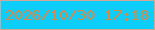 文字の大きさ：2、枠の色：d5a693、背景の色：0dcdfa、文字の色：d78947 無料ブログパーツのブログ時計
