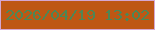 文字の大きさ：2、枠の色：d5a7d2、背景の色：be5714、文字の色：4e8655 無料ブログパーツのブログ時計