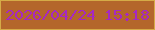 文字の大きさ：5、枠の色：d5ab47、背景の色：b4662b、文字の色：a628c2 無料ブログパーツのブログ時計