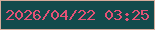 文字の大きさ：3、枠の色：d5ac9b、背景の色：124b4c、文字の色：e35276 無料ブログパーツのブログ時計