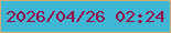 文字の大きさ：2、枠の色：d5af72、背景の色：40b6d5、文字の色：990544 無料ブログパーツのブログ時計