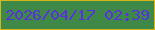 文字の大きさ：1、枠の色：d5b61b、背景の色：3e8947、文字の色：5830e2 無料ブログパーツのブログ時計
