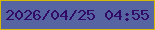 文字の大きさ：3、枠の色：d5b905、背景の色：5764a2、文字の色：310a68 無料ブログパーツのブログ時計