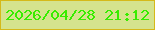 文字の大きさ：1、枠の色：d5b919、背景の色：d5e38d、文字の色：37ec00 無料ブログパーツのブログ時計
