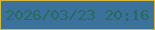 文字の大きさ：4、枠の色：d5b93f、背景の色：3c719b、文字の色：256c5f 無料ブログパーツのブログ時計