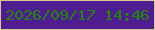 文字の大きさ：1、枠の色：d5c996、背景の色：501c91、文字の色：208804 無料ブログパーツのブログ時計
