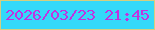 文字の大きさ：2、枠の色：d5ce7f、背景の色：34d9f9、文字の色：c132e0 無料ブログパーツのブログ時計