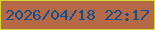 文字の大きさ：1、枠の色：d5d733、背景の色：b66947、文字の色：0d508d 無料ブログパーツのブログ時計