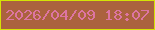 文字の大きさ：4、枠の色：d5e305、背景の色：ab623e、文字の色：dd75a2 無料ブログパーツのブログ時計