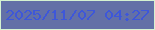 文字の大きさ：5、枠の色：d5f2d1、背景の色：6370a7、文字の色：3e57d9 無料ブログパーツのブログ時計