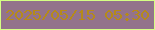 文字の大きさ：2、枠の色：d5ff84、背景の色：93738b、文字の色：b58a1a 無料ブログパーツのブログ時計