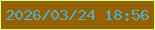 文字の大きさ：5、枠の色：d5ff8f、背景の色：946104、文字の色：50aeca 無料ブログパーツのブログ時計
