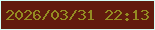 文字の大きさ：4、枠の色：d5fff8、背景の色：621b0e、文字の色：948b22 無料ブログパーツのブログ時計