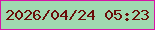 文字の大きさ：3、枠の色：d614a7、背景の色：a0d9b0、文字の色：6a0f09 無料ブログパーツのブログ時計