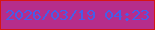 文字の大きさ：3、枠の色：d61613、背景の色：b62d8b、文字の色：465ee8 無料ブログパーツのブログ時計