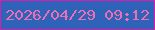 文字の大きさ：4、枠の色：d61dac、背景の色：2f63b9、文字の色：ec6fb1 無料ブログパーツのブログ時計