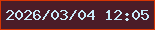 文字の大きさ：3、枠の色：d63503、背景の色：4b1c28、文字の色：c8ecfa 無料ブログパーツのブログ時計