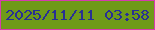 文字の大きさ：5、枠の色：d63baf、背景の色：6f9a19、文字の色：282f94 無料ブログパーツのブログ時計