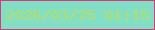 文字の大きさ：3、枠の色：d63c7b、背景の色：83dec6、文字の色：b6dc69 無料ブログパーツのブログ時計