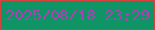 文字の大きさ：4、枠の色：d6423d、背景の色：0e9465、文字の色：b23eb6 無料ブログパーツのブログ時計