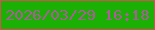 文字の大きさ：3、枠の色：d64e56、背景の色：1bb104、文字の色：ad5b9d 無料ブログパーツのブログ時計