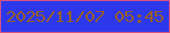 文字の大きさ：5、枠の色：d65280、背景の色：2d38eb、文字の色：975e27 無料ブログパーツのブログ時計